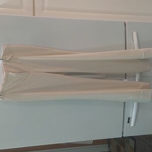 Cream express wide leg pants